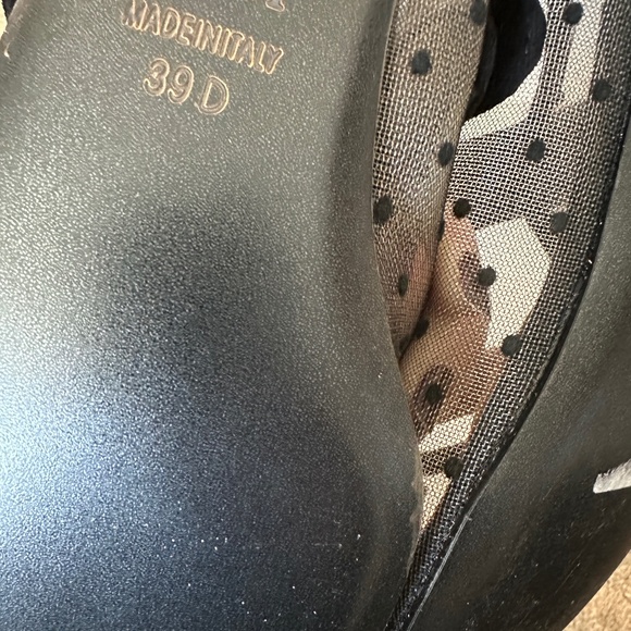 AUTHENTIC Dior Black Mary Jane Heels with Polka Dot Design - Picture 6 of 6